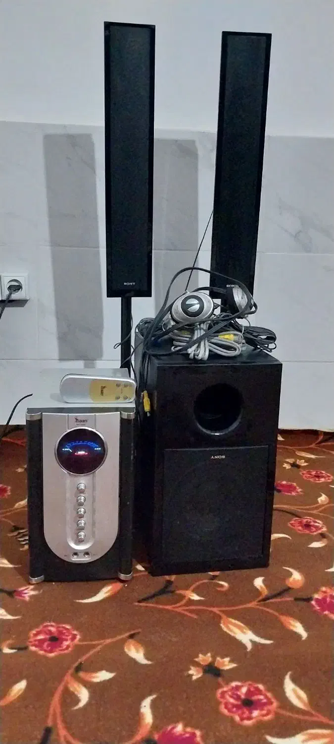 ۲عدد آمپلی فایر صونی به همراه ۲عدد باند فروشی|سیستم صوتی خانگی|رشت, پاره بیجار|دیوار