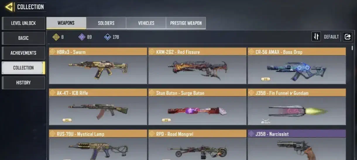 اکانت کالاف کریم لجند|کنسول، بازی ویدئویی و آنلاین|صدرا-فارس, فاز ۱|دیوار