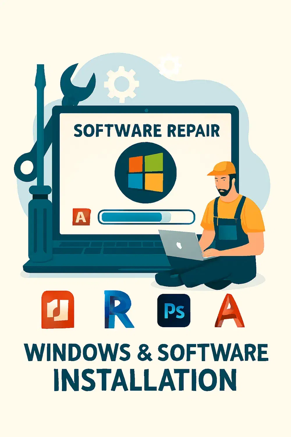 نصب ویندوز،نرم افزار های کامپیوتری|خدمات رایانهای و موبایل|قم, زنبیل آباد|دیوار