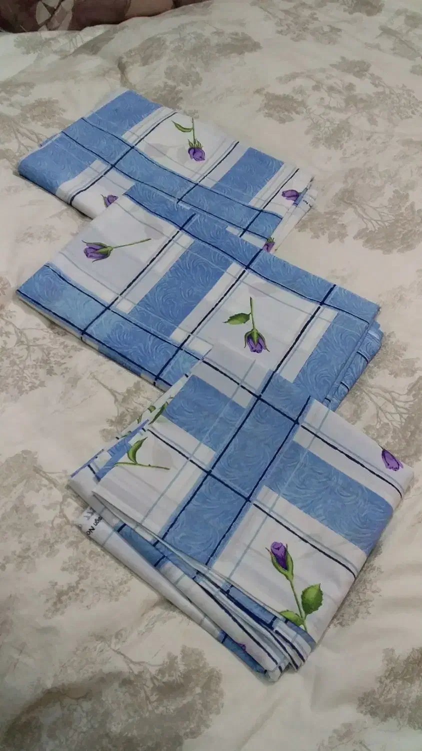 3 عدد ملحفه دورش دوخته شده|رختخواب، بالش، پتو|مشهد, شهید بهشتی|دیوار