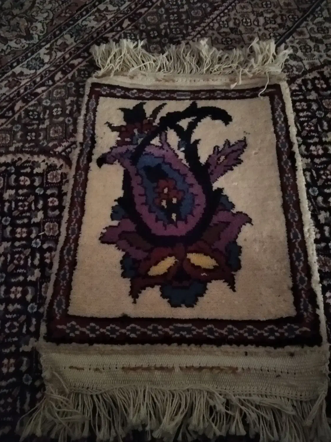 قالیچه دست یافت  و دریل|فرش|بیرجند, |دیوار