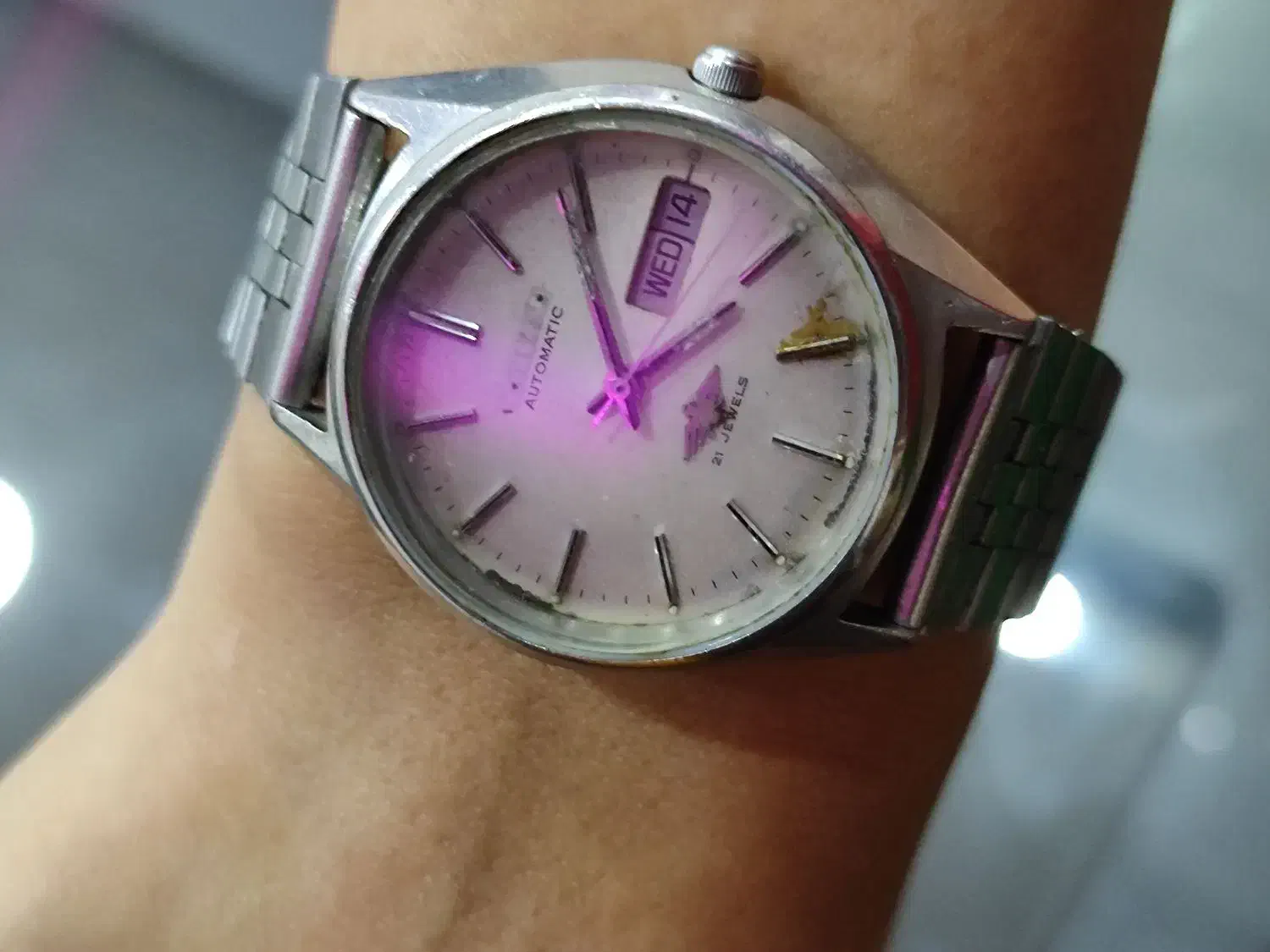 ساعت سیتیزن زنانه اتومات آنتیک ژاپنی قدیمی|ساعت|اهرم, |دیوار