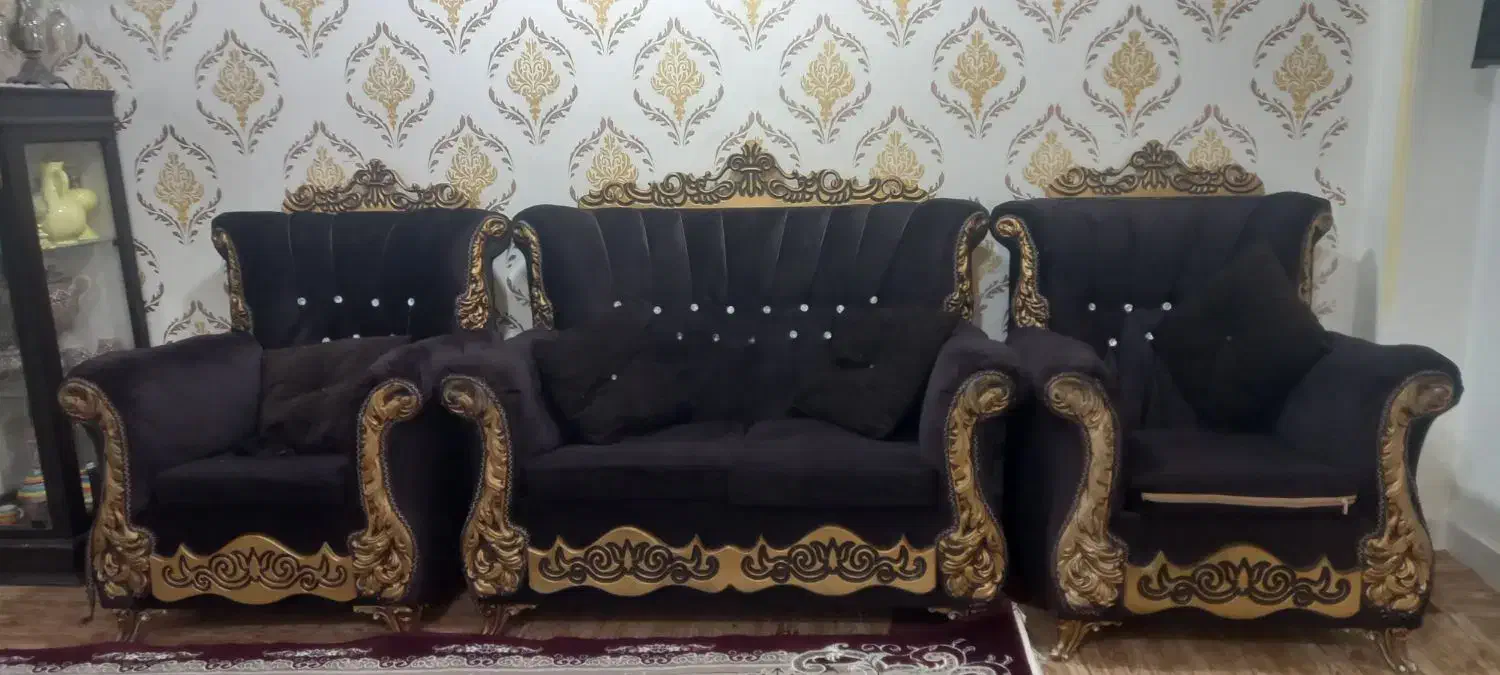 مبل ۷ نفره|مبلمان خانگی و میز عسلی|مسجد سلیمان, |دیوار