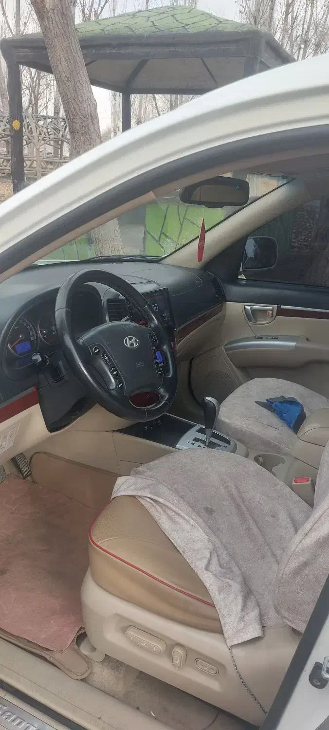 سانتافه مدل ۲۰۰۸ تیپ۲۷۰۰ سفید رنگ بدون خرج|خودرو سواری و وانت|بستان آباد, |دیوار