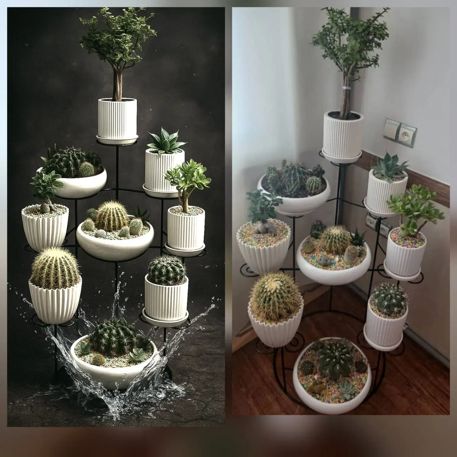 استند گل فلزی|گل و گیاه طبیعی|هشتگرد, ینگی امام|دیوار