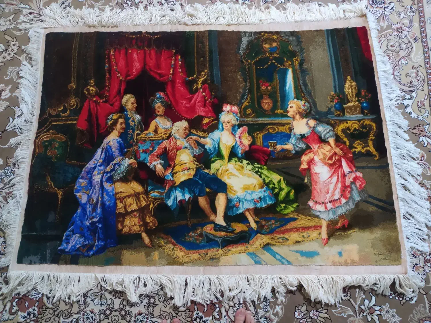 نقشه تابلو فرش دستبافت محفل انس|تابلو فرش|اسلامآباد غرب, |دیوار