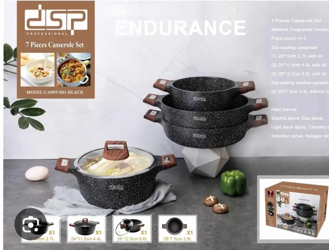 سرویس قابلمه استیل کرکماز وتمام چندن dsp قابلمه تک|ظروف پخت‌وپز|اصفهان, خواجو|دیوار