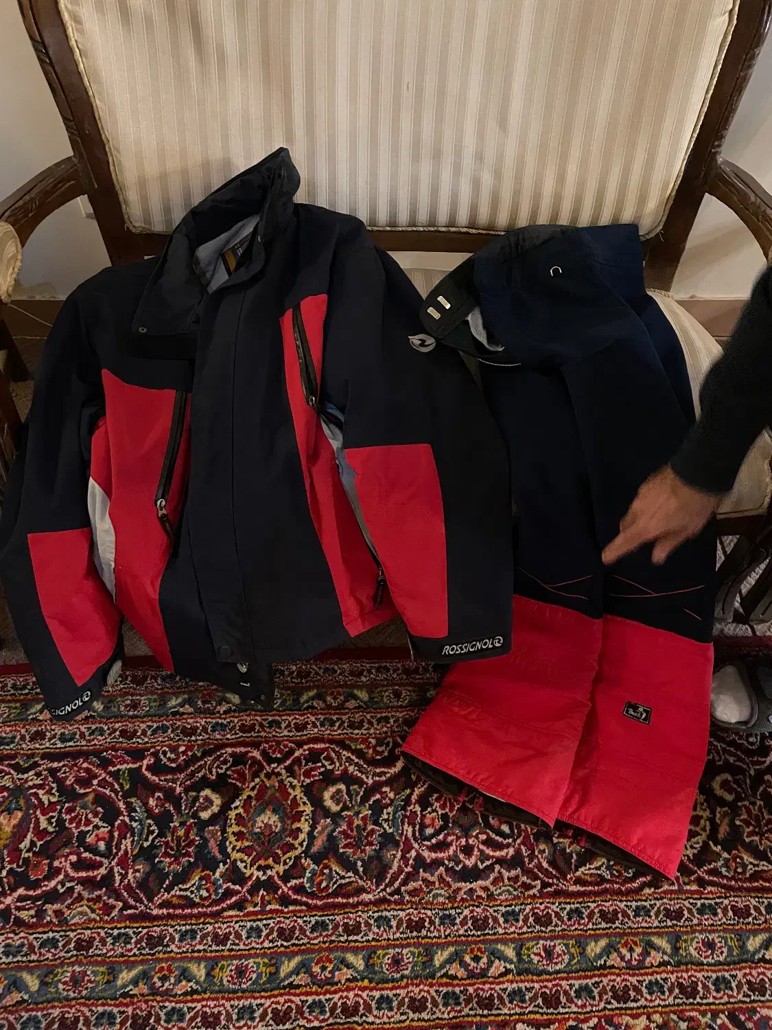 لباس اسکی ست حرفهای سایر L یا M|ورزشهای زمستانی|شریفآباد, |دیوار