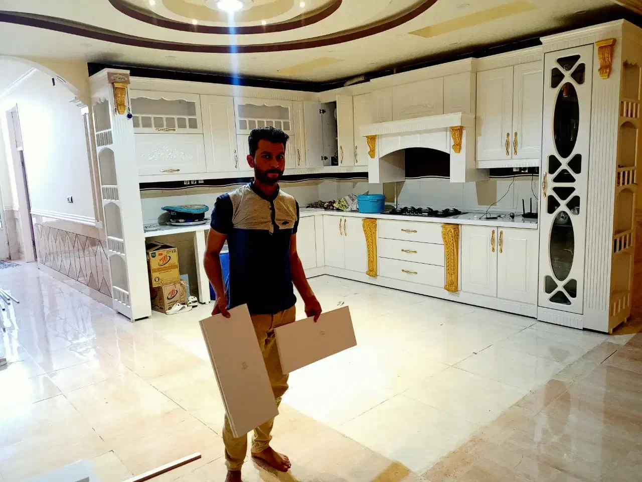 ساخت واجرا انواع کابینت وکمد دیواری|مصالح و تجهیزات ساختمان|اهواز, گلستان|دیوار