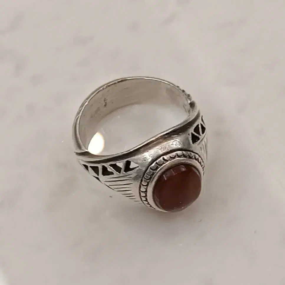 انگشتر نقره عقیق یمن کار دست اصل|جواهرات|مشهد, زیبا شهر|دیوار
