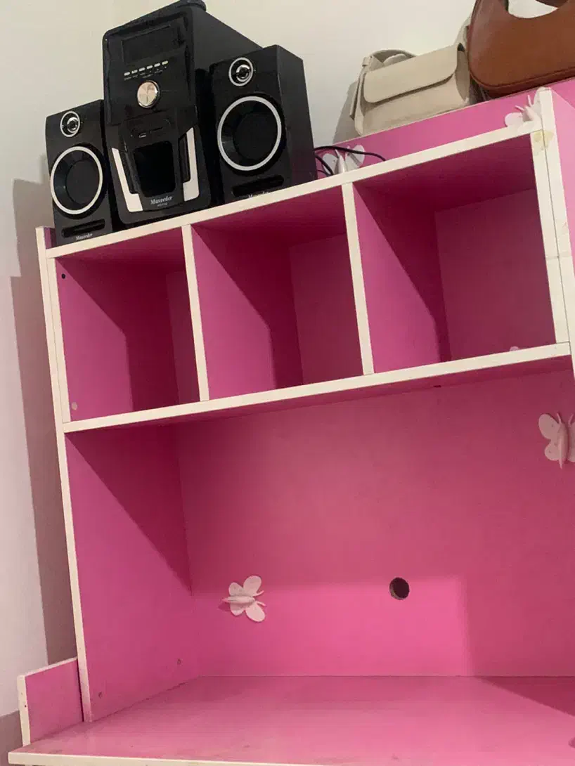 کمد میز تحریر به همراه جای قفسه کتاب و کیس وکیبورد|میز تحریر و کامپیوتر|آمل, |دیوار