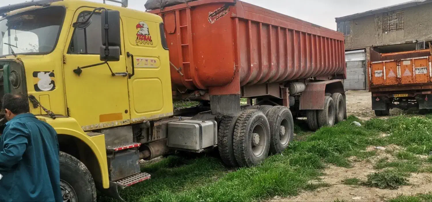 تریلی کمپرس ولوو  ان ۱۰ موتور اف .مدل ۱۳۶۲|خودرو سنگین|چهاردانگه (تهران), |دیوار