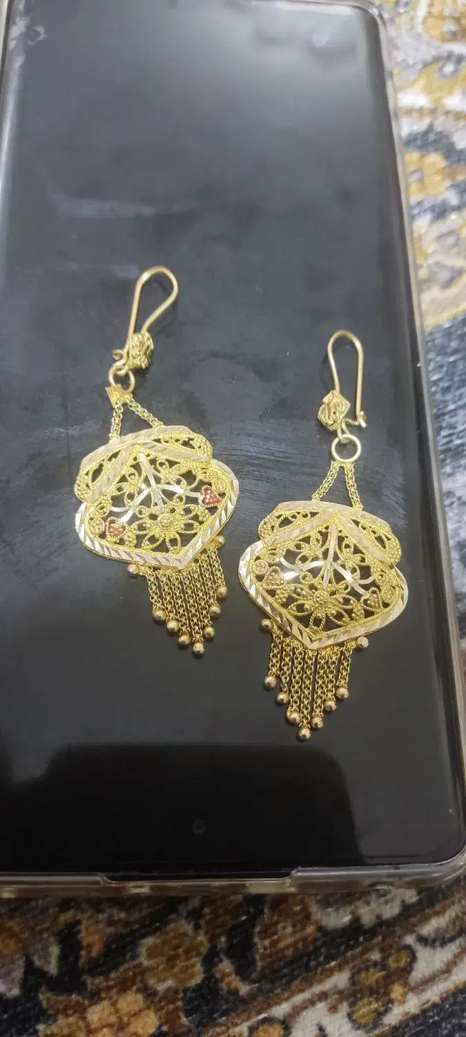 گوشواره،دستبند طلا|جواهرات|خرم‌آباد, |دیوار