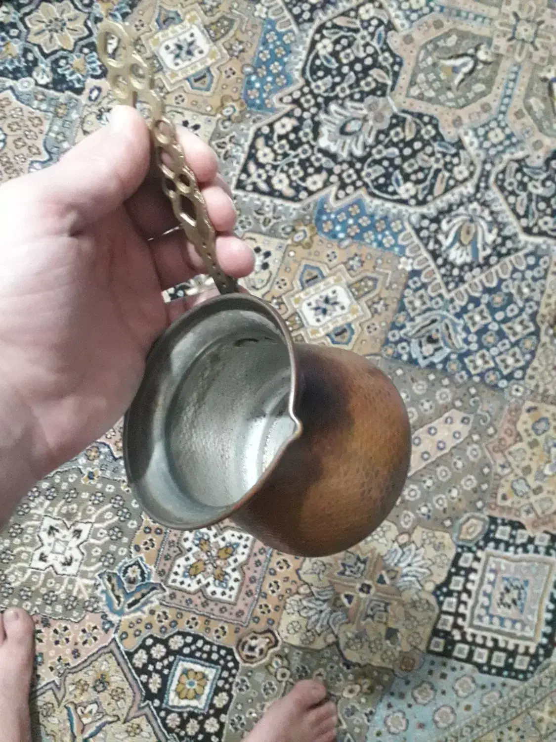 قهوه جوش مسی کار دست|سماور، چایساز، قهوهساز|گنبد کاووس, |دیوار