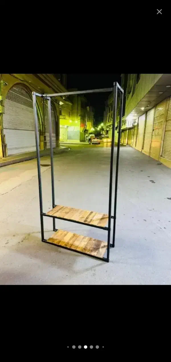 رگال مشکی تمام فلز|بندرخت و رخت‌آویز|قم, منبع آب|دیوار