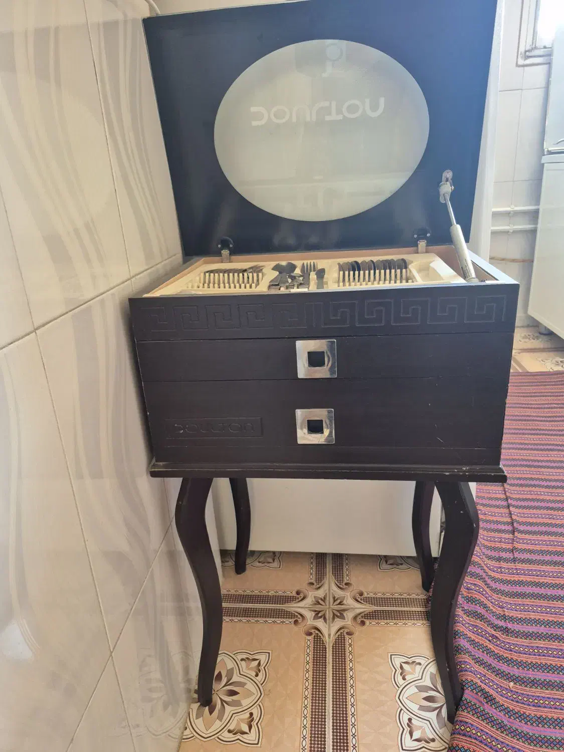 میز کنسول جای قاشق چنگال|بوفه، ویترین، کنسول|جرقویه, |دیوار