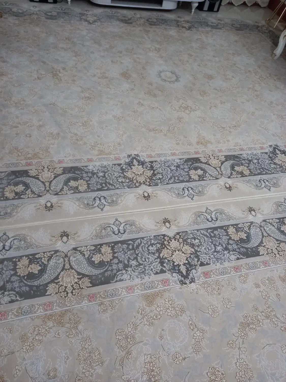 دوتخته فرش ۹ متری ۱۲۰۰ شانه نو گل برجسته|فرش|الوند, |دیوار