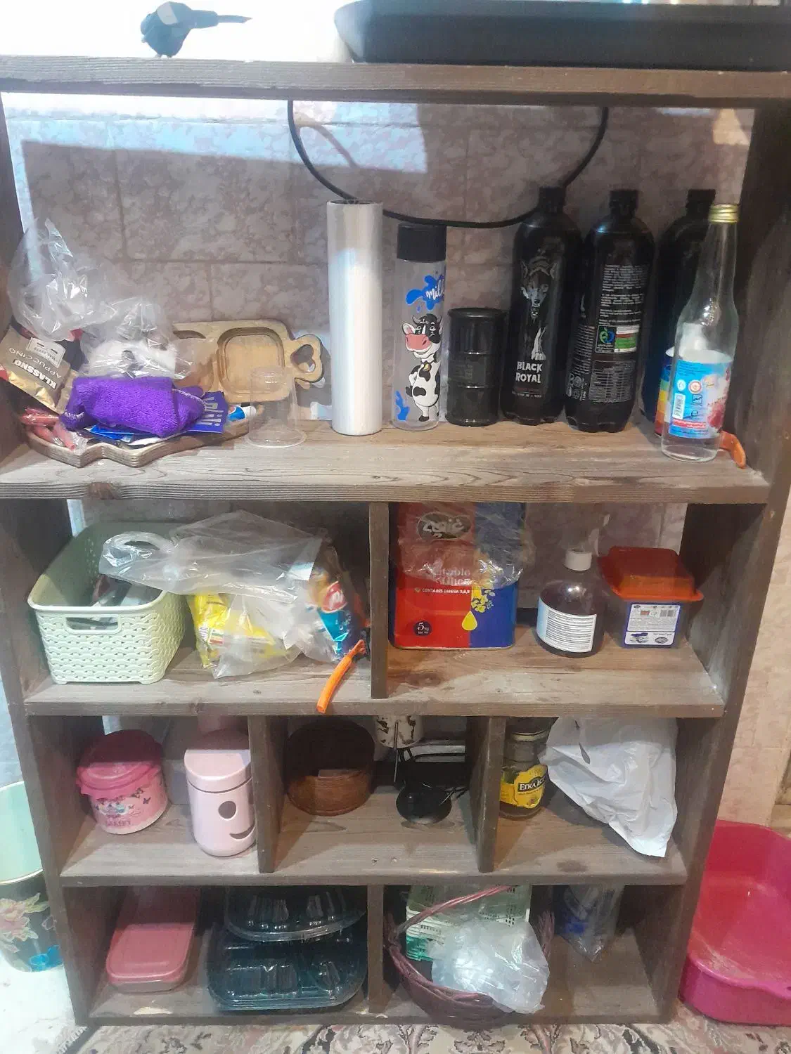 شلف و باکس چوبی شیک|کتابخانه، شلف، قفسههای دیواری|محمودآباد, |دیوار