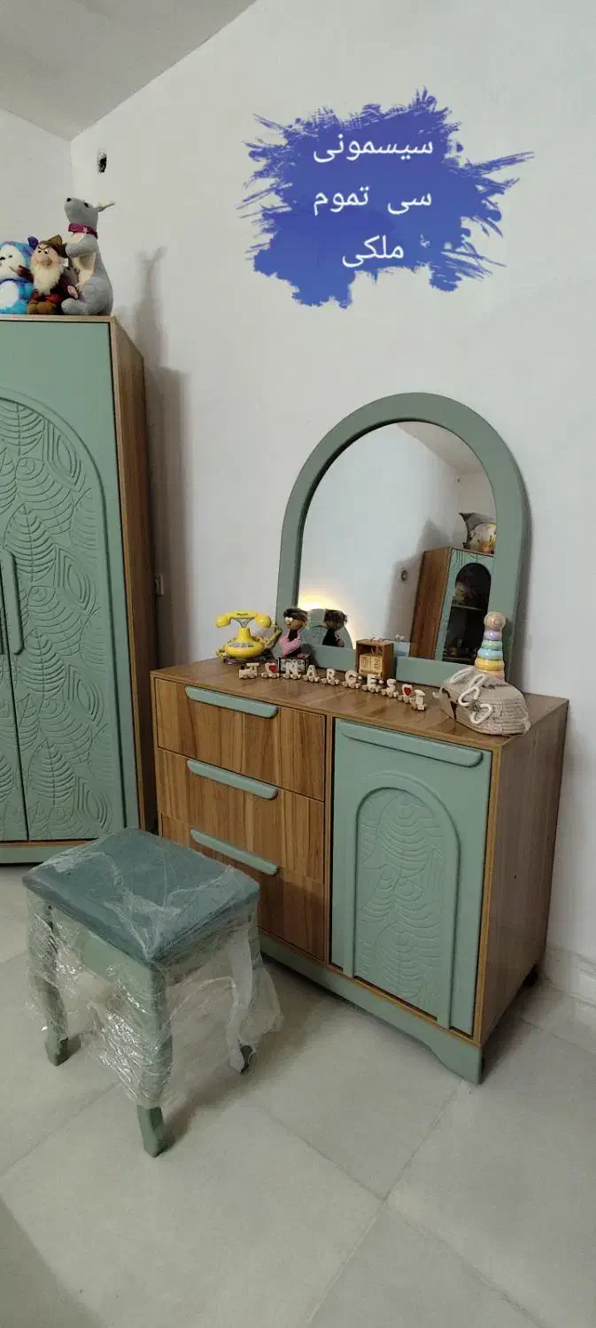 ساخت سرویس چوب نوزاد|تخت و سرویس خواب|کاشان, بازار کاشان|دیوار