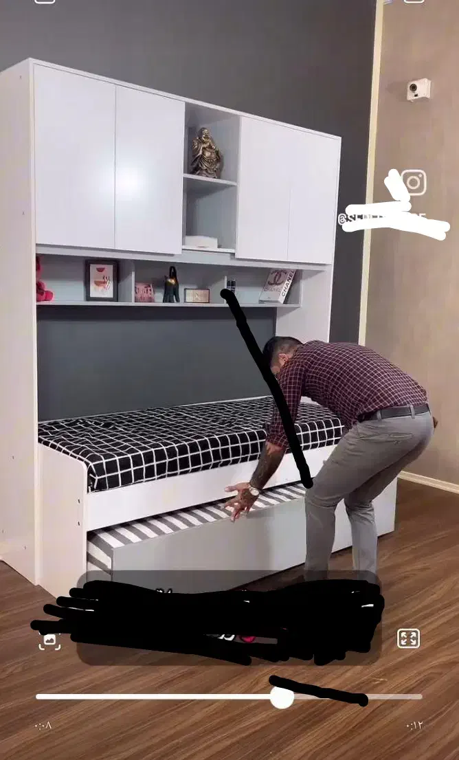 تخت خواب دو نفره بدون کارکرد|تخت و صندلی بچه|شوط, |دیوار