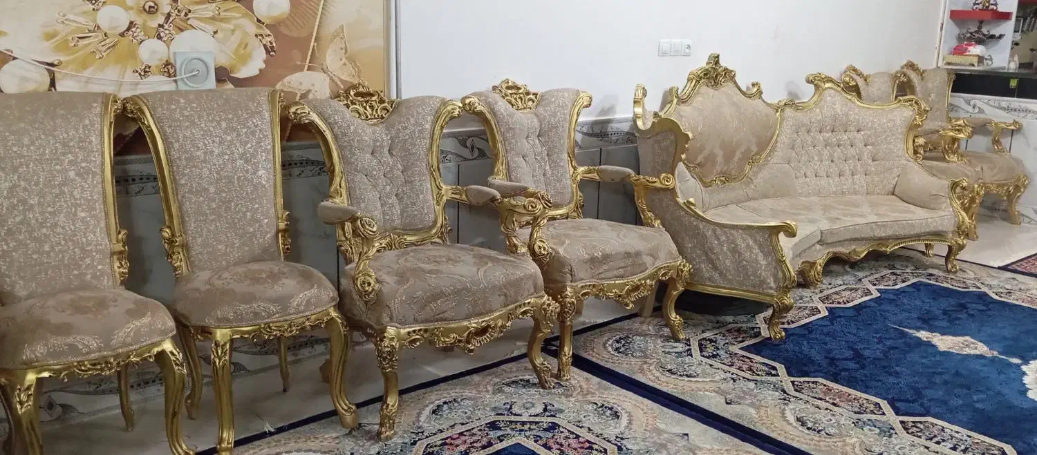 مبل امپراطور ۹نفره|مبلمان خانگی و میز عسلی|تربتحیدریه, فتح المبین|دیوار