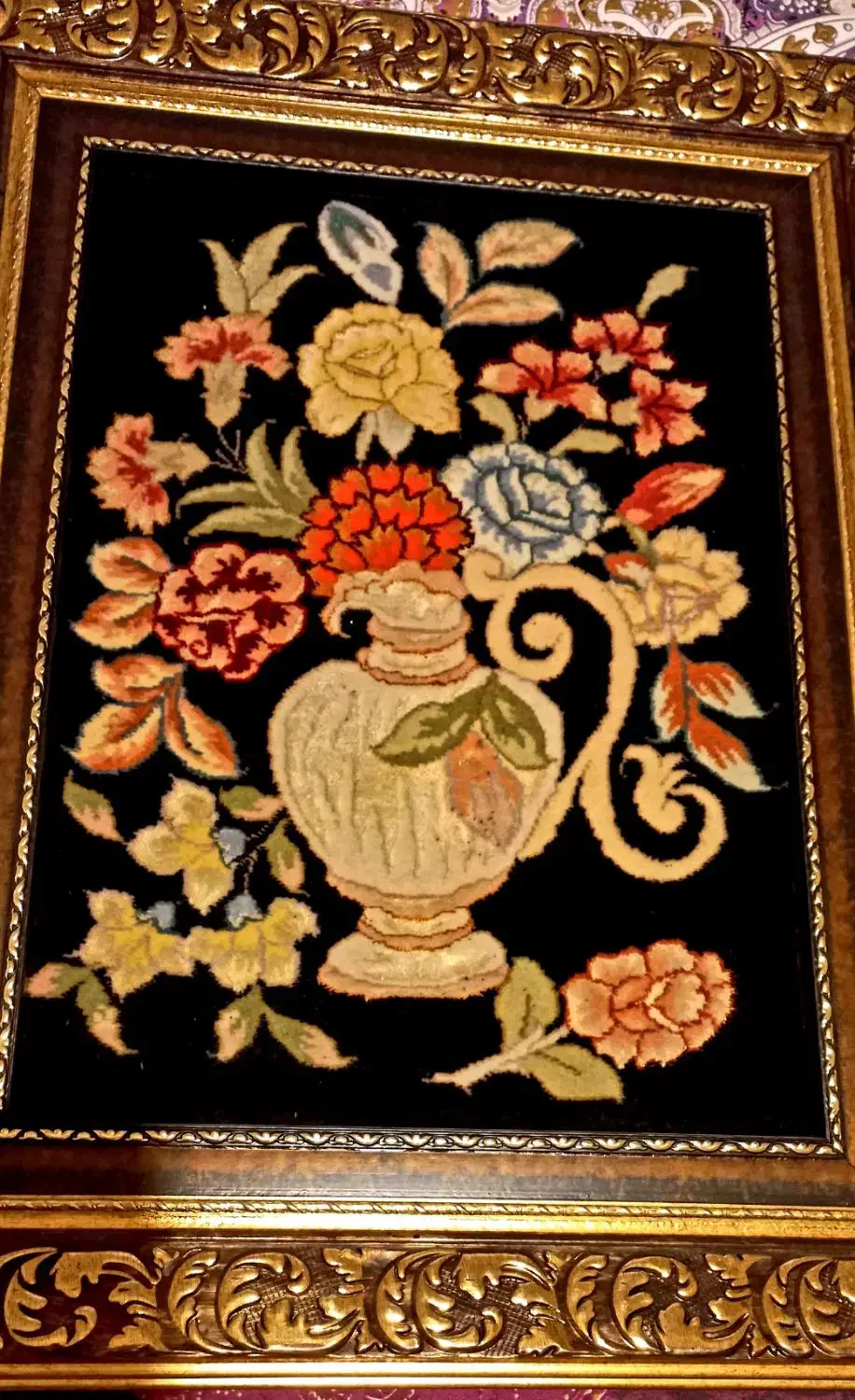 تابلوی بافت تمام ابریشم فوق العاده زیبا و نو|تابلو فرش|گرگان, |دیوار