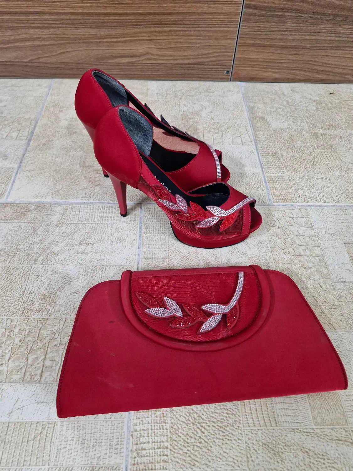 ست کیف و کفش مجلسی زیبا|کیف، کفش، کمربند|زنجان, |دیوار