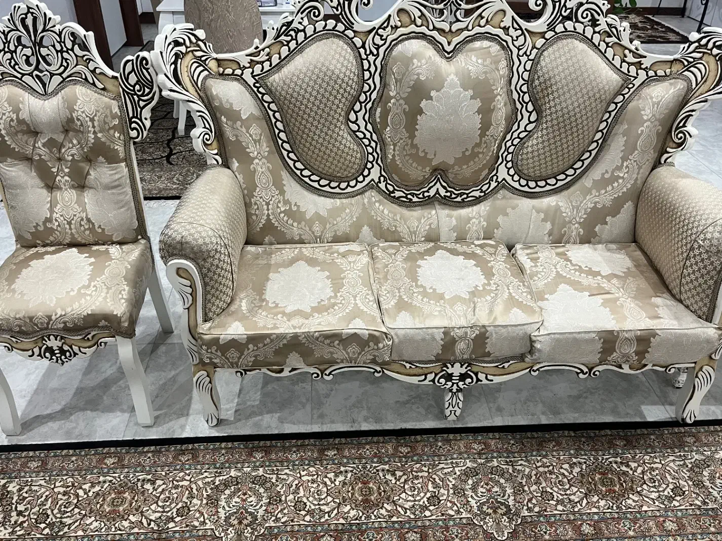 مبل ۹ نفره|مبلمان خانگی و میز عسلی|دلیجان, |دیوار