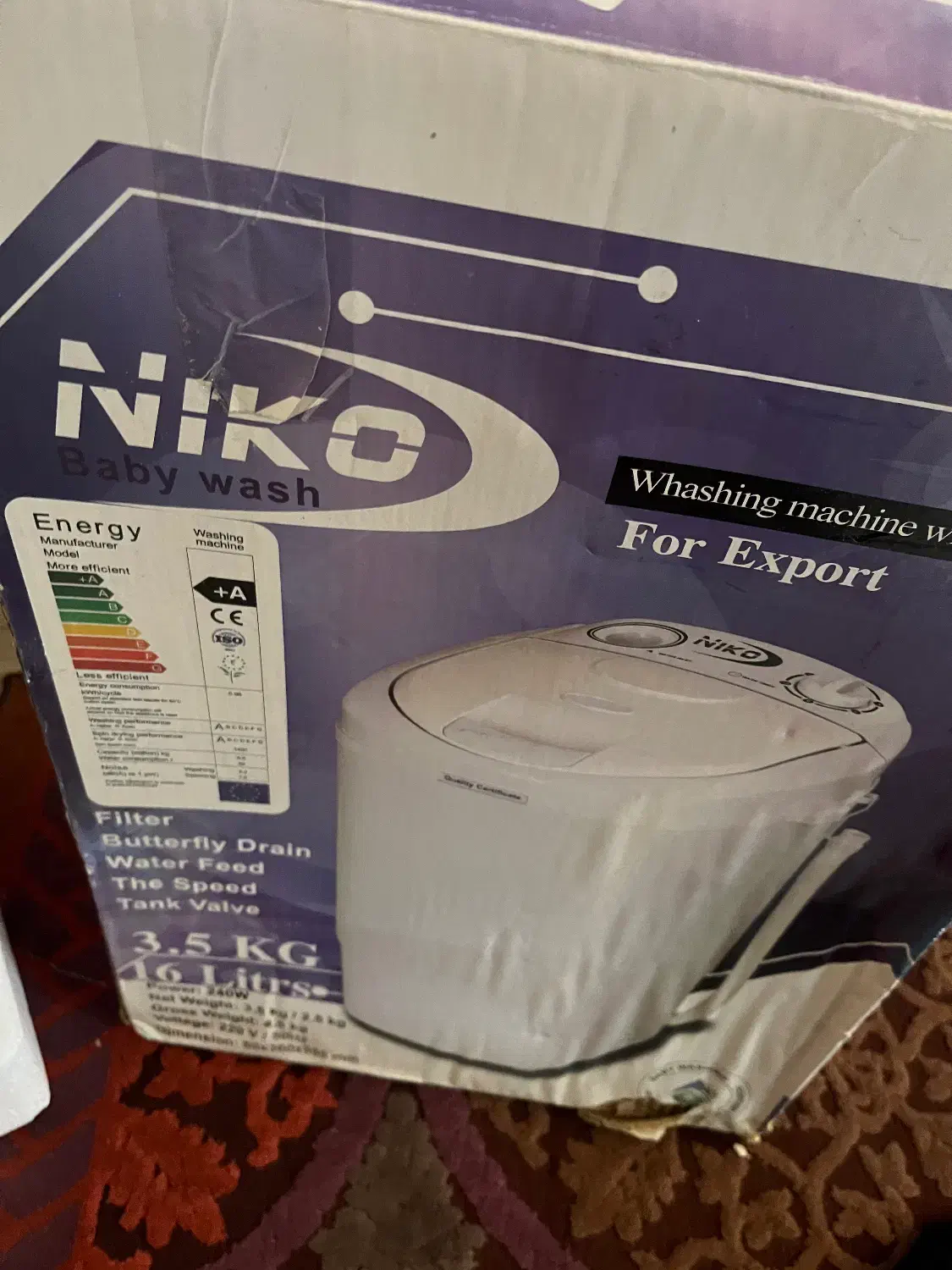 مینی واش سه کیلو و نیمی|ماشین لباسشویی و خشککن لباس|محمودآباد, |دیوار