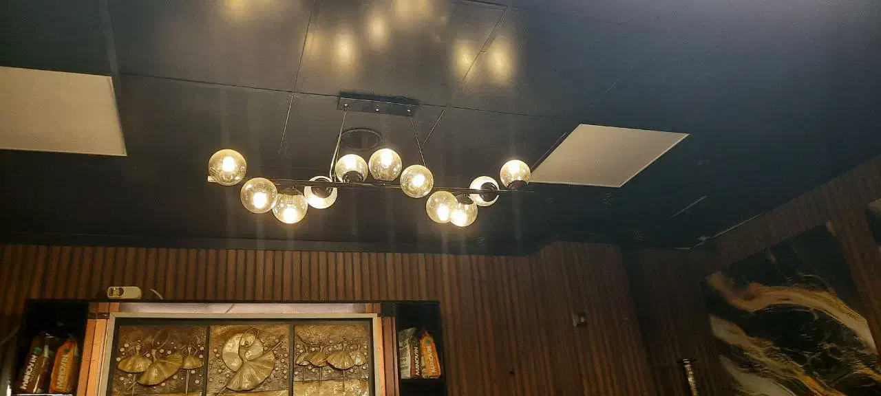 لوستر مولکولی ۳ حالته ۱۱ شعله|لوستر و چراغ آویز|چابهار, |دیوار