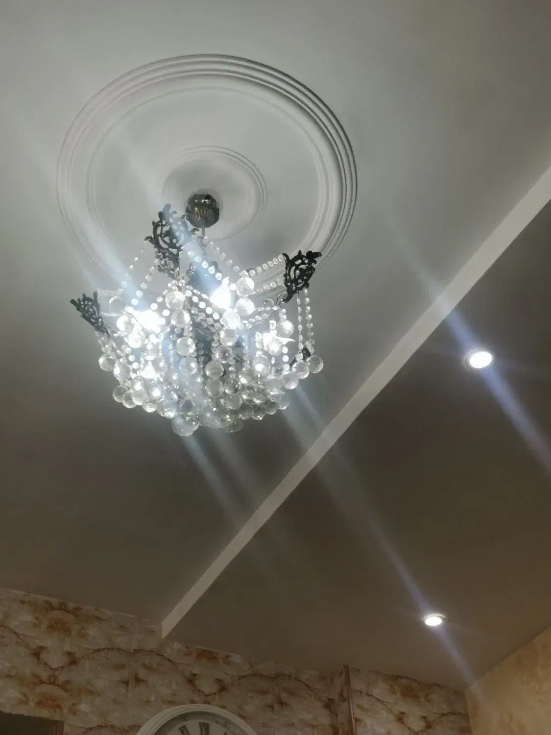 لوستر برنزی|لوستر و چراغ آویز|فشاپویه, |دیوار