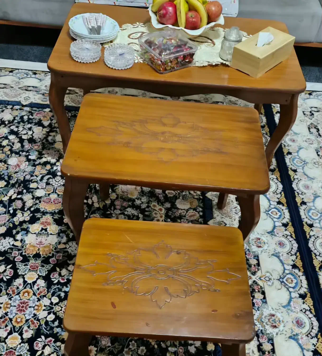 عسلی کارکرده قیمت یک میلیون وسیصد هزارتومان|مبلمان خانگی و میز عسلی|اهواز, کوی باهنر|دیوار