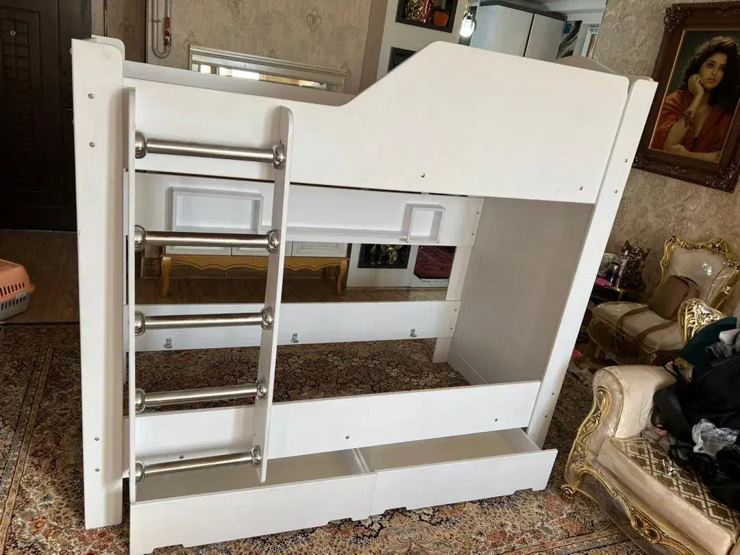 تخت دو طبقه بزرگ برند ترکیه ایی خیلی مقاوم۲/۱۷۰|تخت و سرویس خواب|پرند, فاز ۵|دیوار