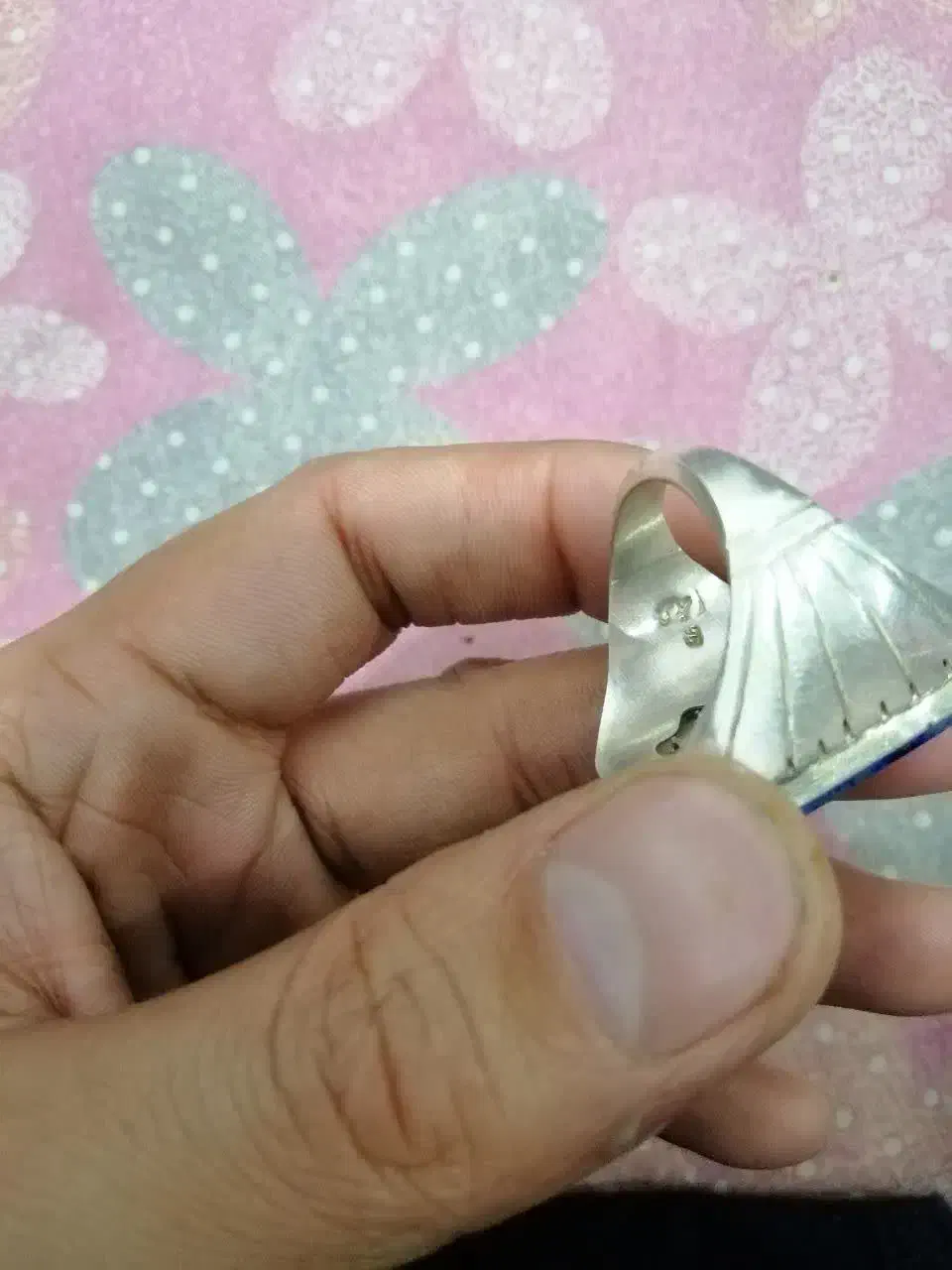 انگشتر دست ساز لاجورد درشت افغانستان|جواهرات|قم, امامزاده ابراهیم|دیوار