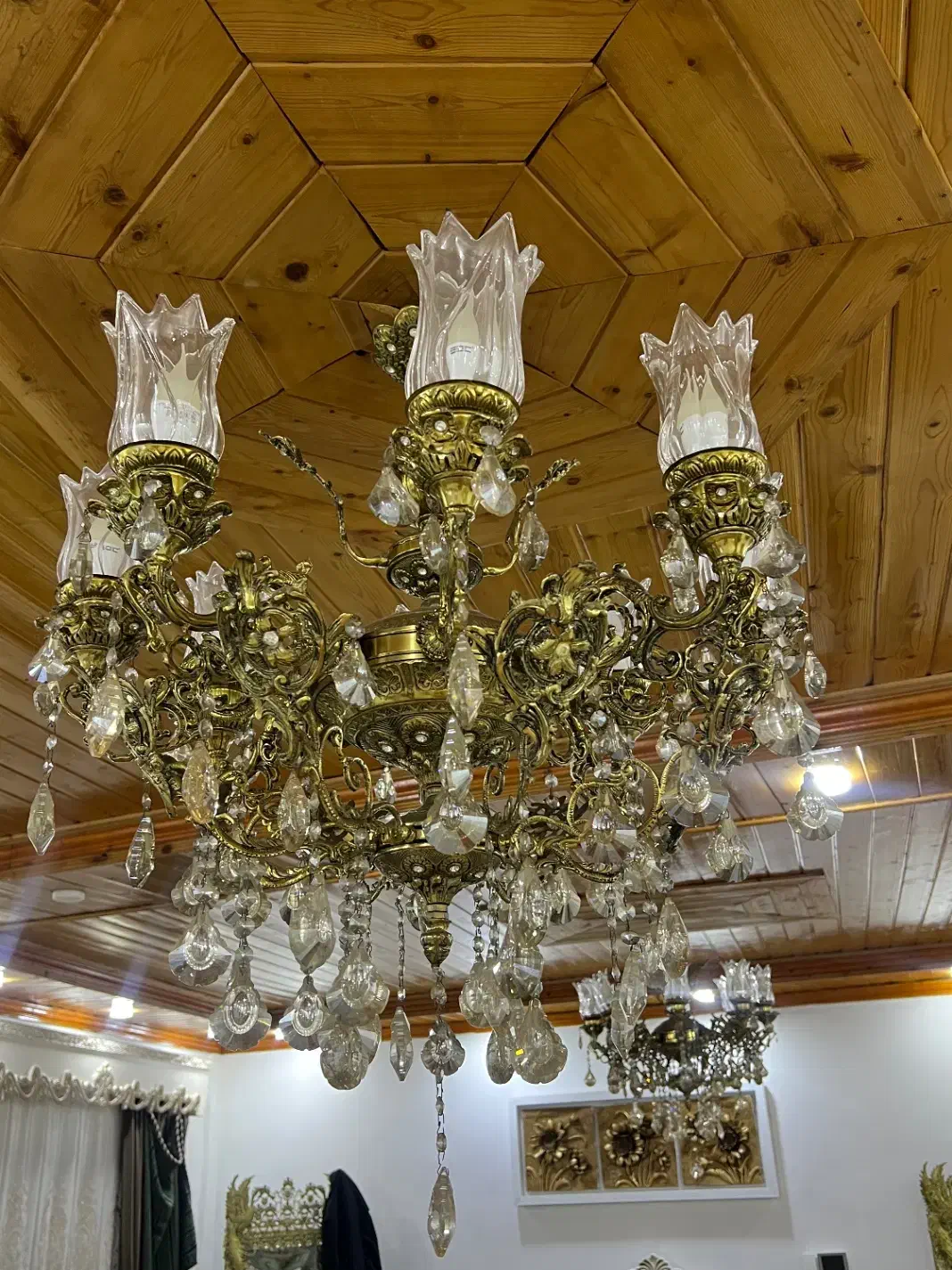 لوستر|لوستر و چراغ آویز|چمستان, |دیوار