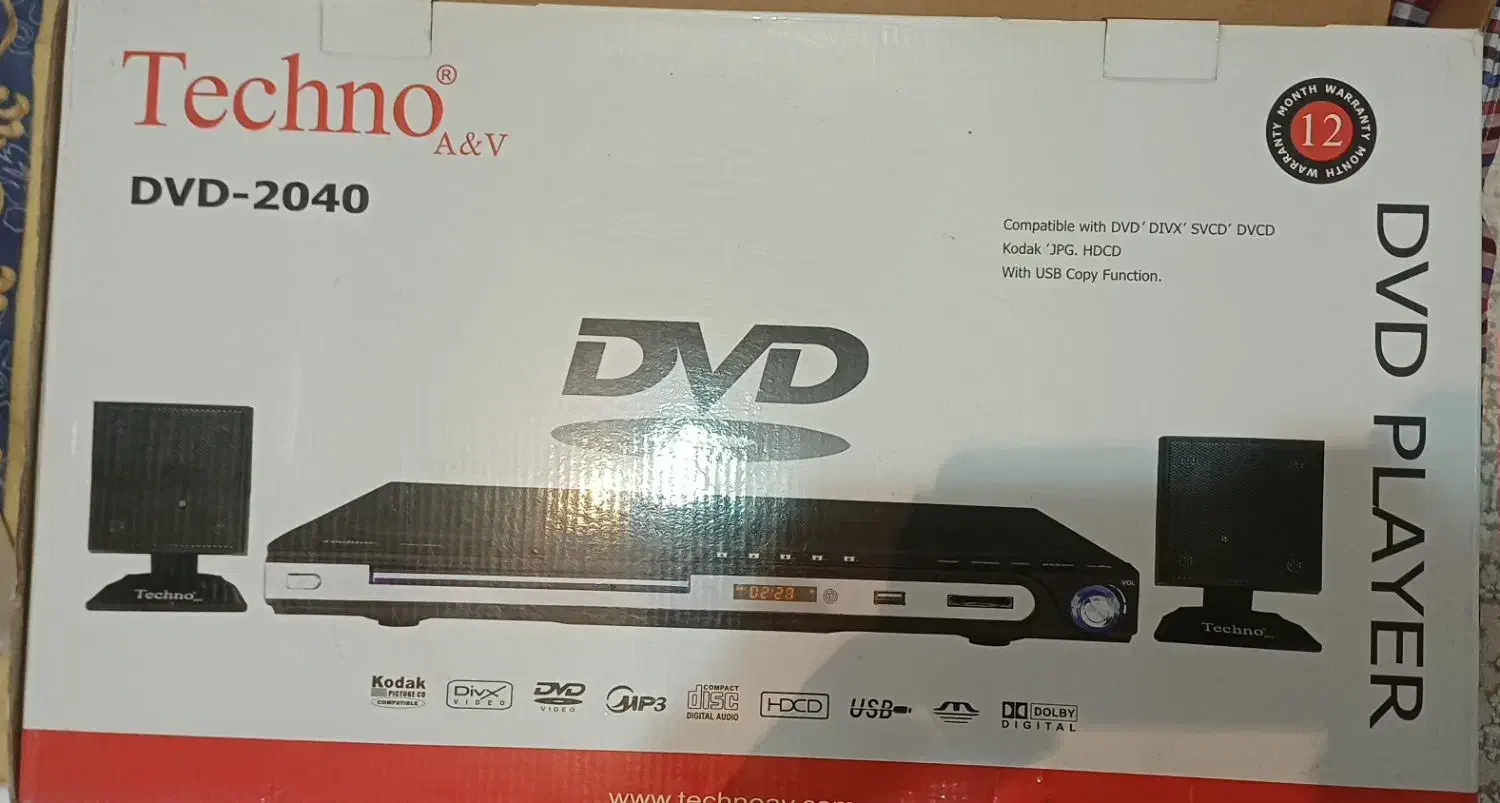 DVD پلیر باندار تکنو|پخش‌کننده DVD و ویدیو|ساری, |دیوار