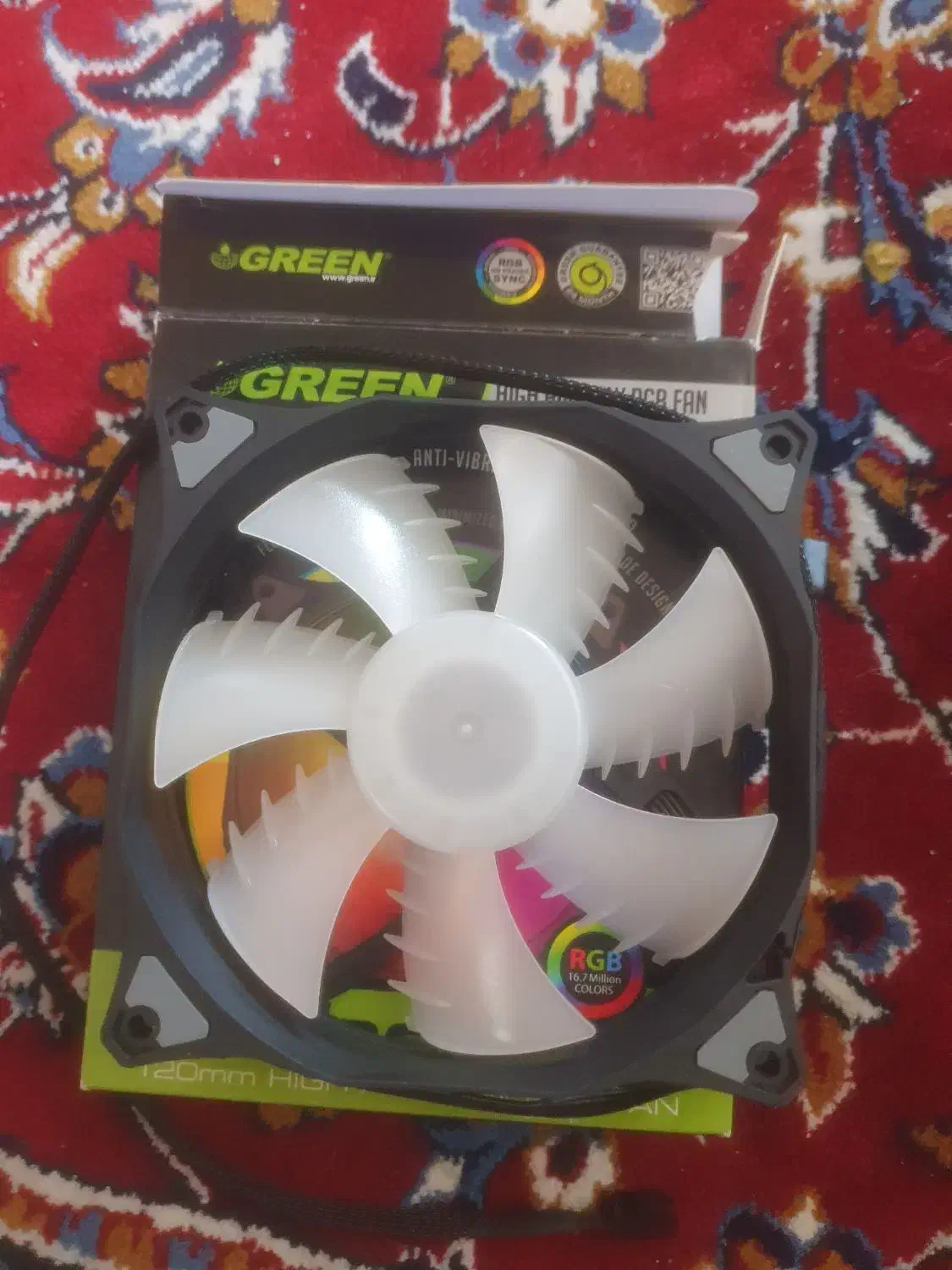 فن کیس گرین مدل Green GF120-RGB|قطعات و لوازم جانبی رایانه|شهرضا, |دیوار