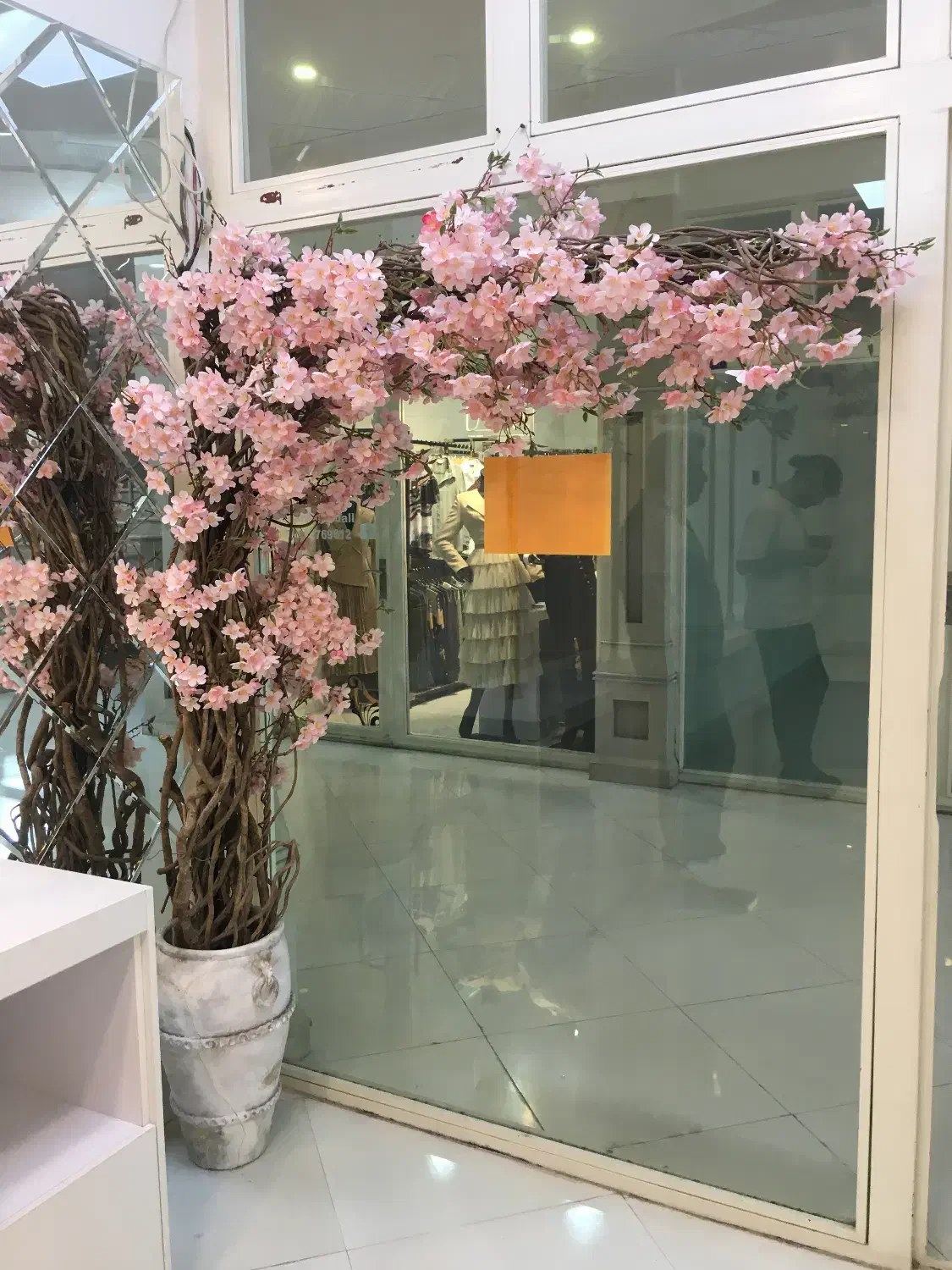 گل دکوراتیو شکوفه گیلاس|گل مصنوعی|گنبد کاووس, |دیوار