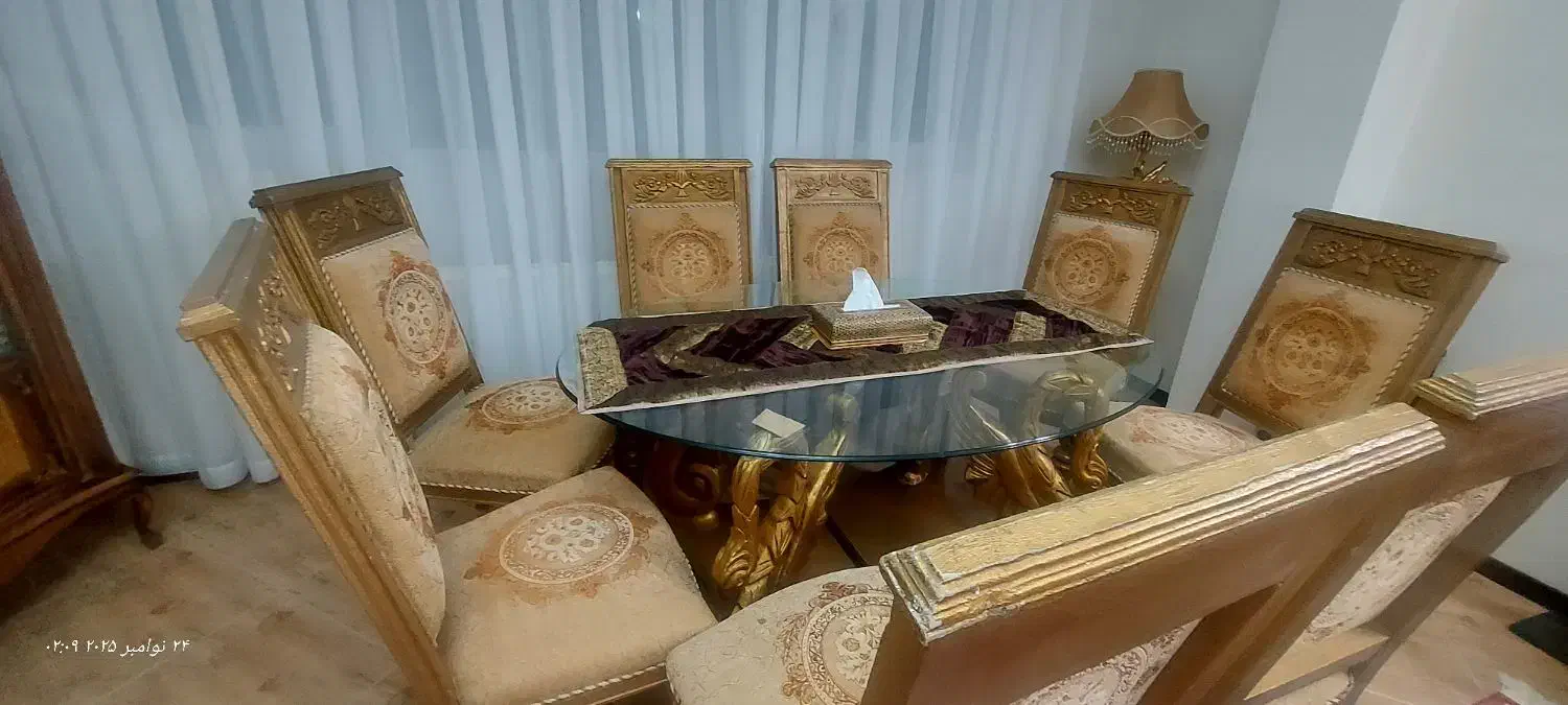 مبلمان استیل به همراه میز ناهار خوری|مبلمان خانگی و میز عسلی|شاهینشهر, ۹ دی|دیوار