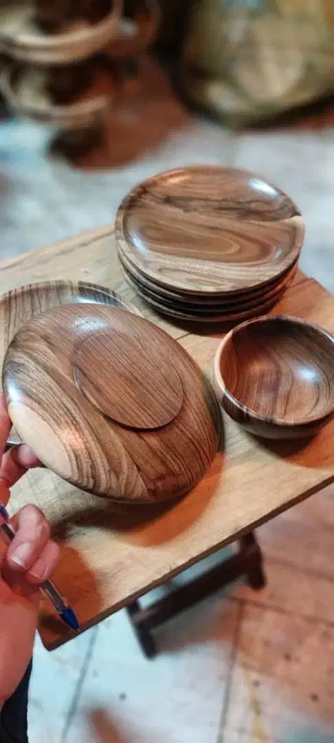 سینی ،میوه خوری،  شکلات خوری ظروف چوبی عمده|ظروف سرو و پذیرایی|بوشهر, |دیوار