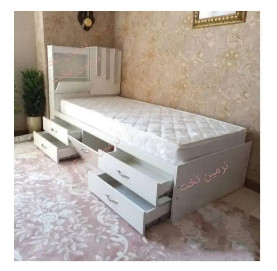 تخت خواب.   کشابدار لمسه **|تخت و سرویس خواب|کرج, ساسانی (قلمستان)|دیوار