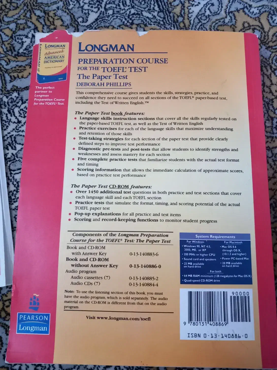 LONGMAN preparation course for the TOEFL test|کتاب و مجله آموزشی|فولادشهر, C1|دیوار