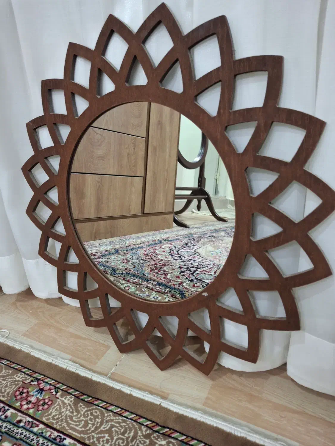 دراور ۵ کشو همراه آینه|جاکفشی، کمد، دراور|محمدیه-قزوین, |دیوار