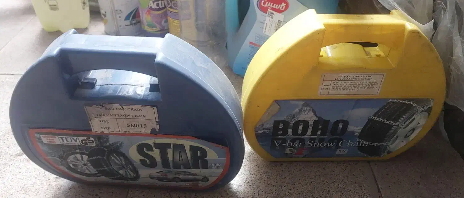 دو جفت زنجیر چرخ فلزی مناسب برای لاستیک ۱۲ تا ۱۵|قطعات یدکی و لوازم جانبی|تهران, حشمتیه|دیوار