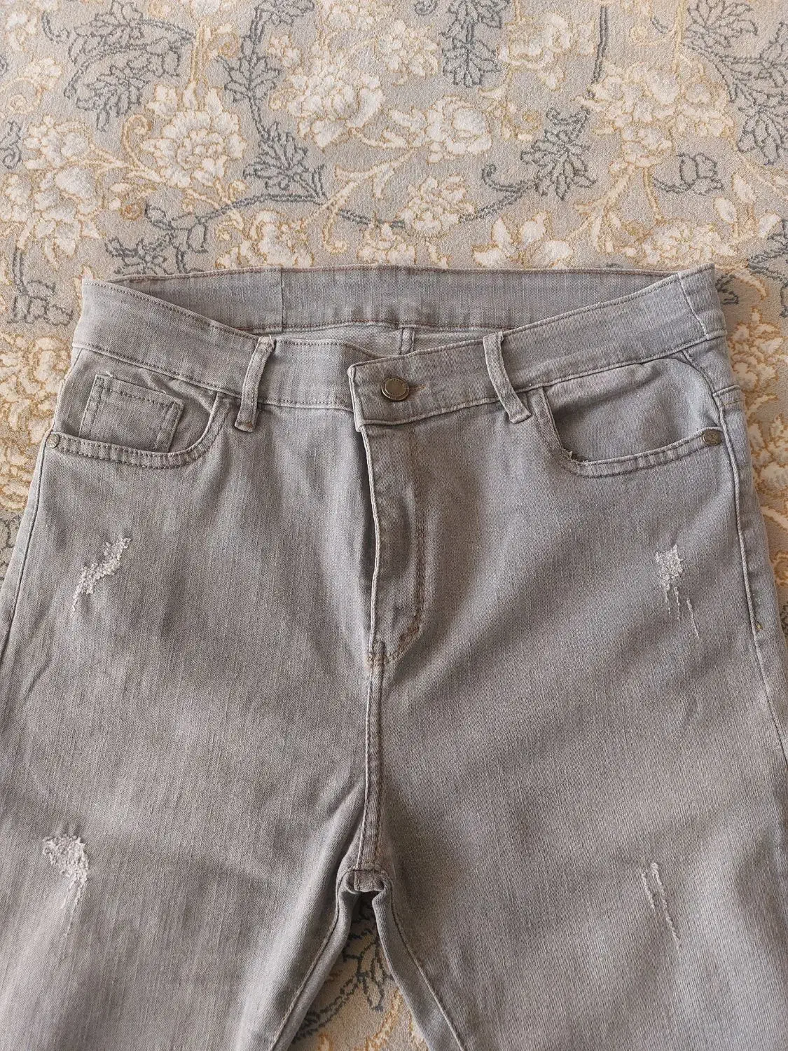 شلوارجین اسکینی طوسی روشن درحد نو|لباس|سمنان, |دیوار