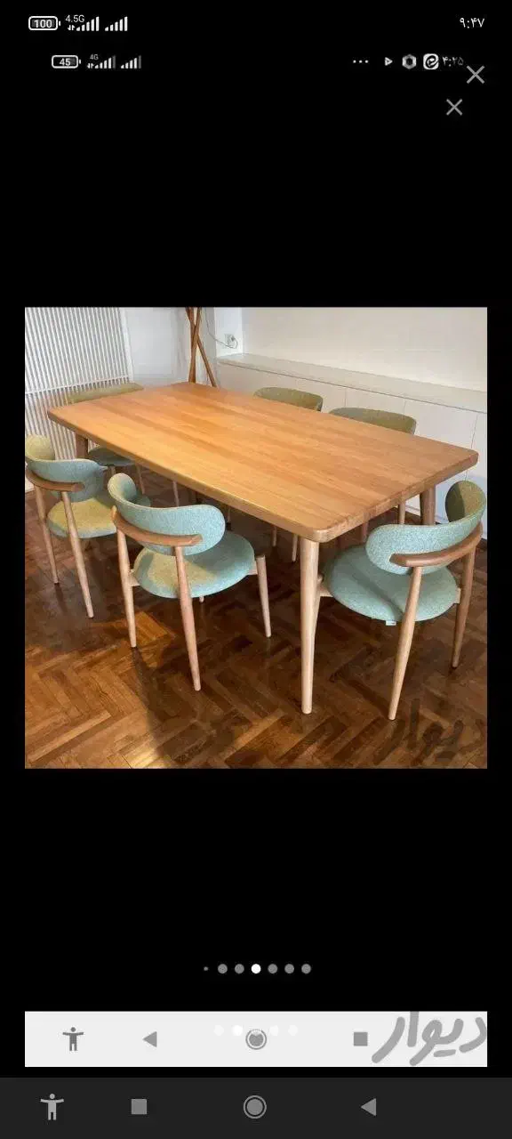 صندلی های پشت گرد|میز و صندلی غذاخوری|شاندیز, |دیوار