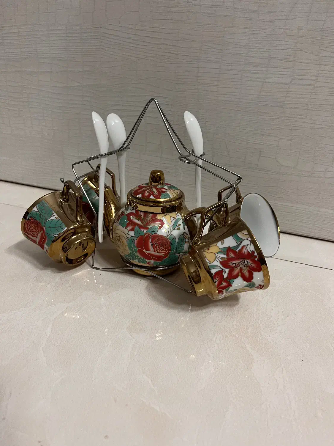 ست فنجون و قوری|ظروف سرو و پذیرایی|تهران, امام زاده عبدالله|دیوار