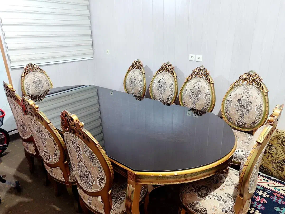 میز نهار خوری ۸ نفره|میز و صندلی غذاخوری|اهواز, زیتون کارگری|دیوار