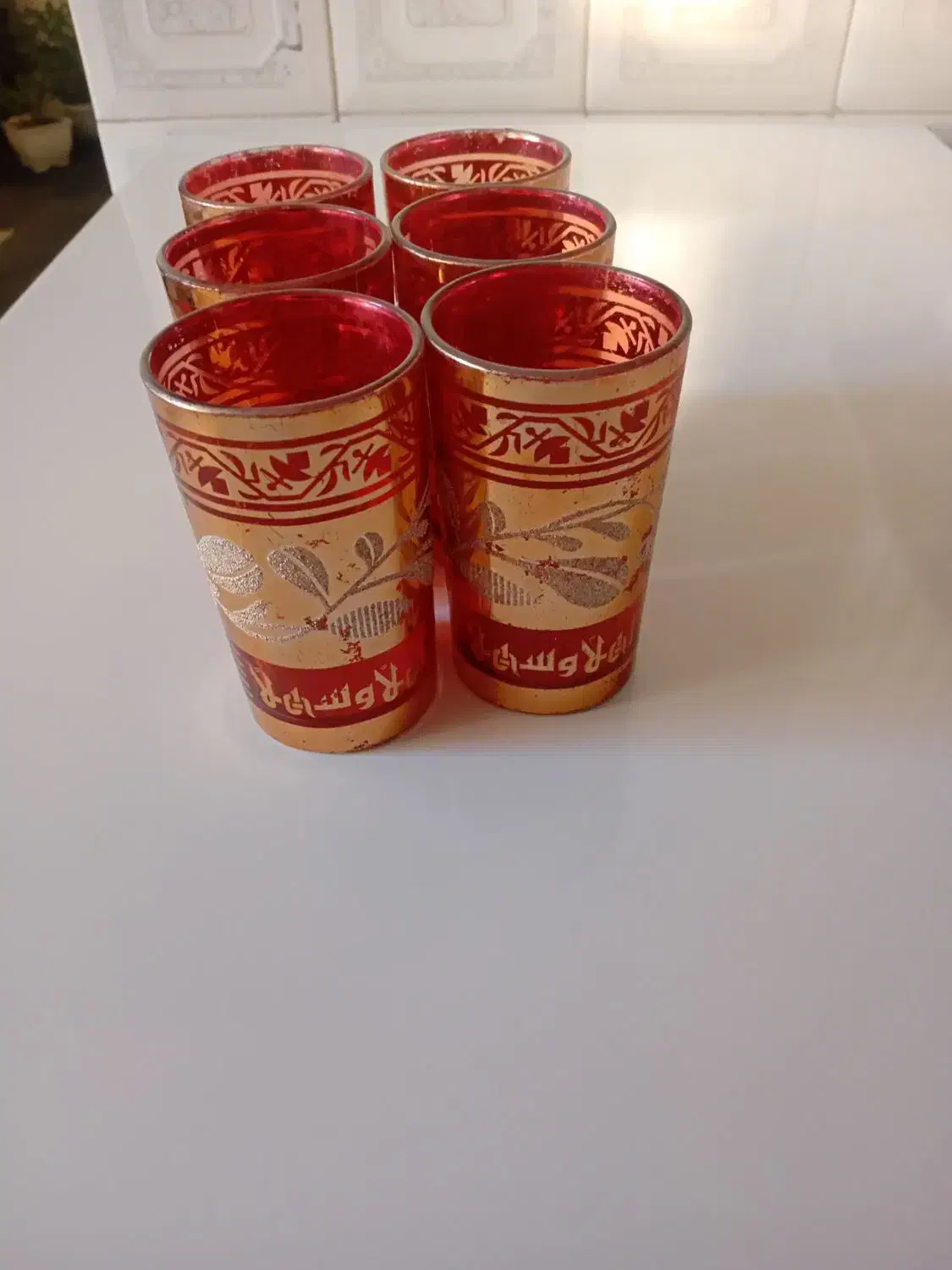 ۶لیوان عتیقه ای قدیم از سوریه|کلکسیون اشیاء عتیقه|سیلوانه, |دیوار