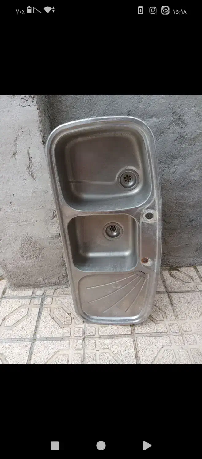 سینک ظرفشویی|آب‌چکان و نظم‌دهنده ظروف|شوط, |دیوار